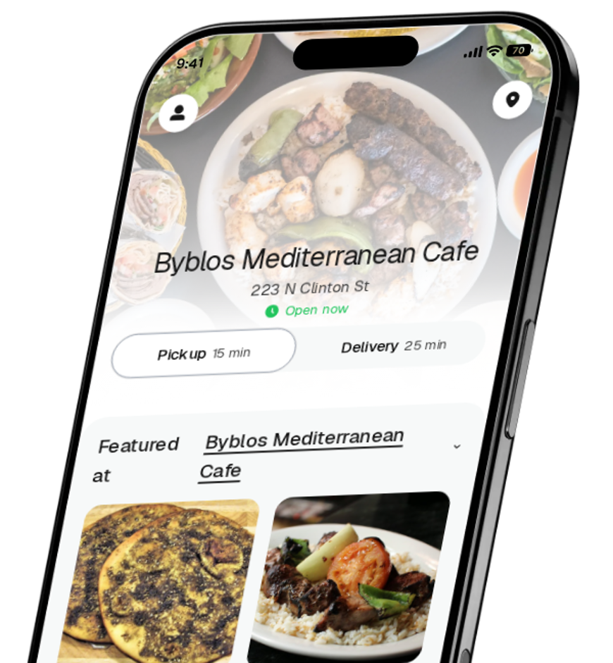 Byblos Mediterranean Cafe app preview