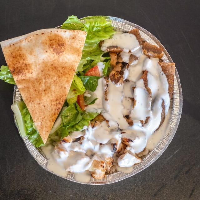 Gyro & Chicken Combo Bowl.