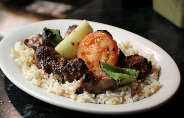 Beef Kabob "Shish Kabob" (Two Skewers).
