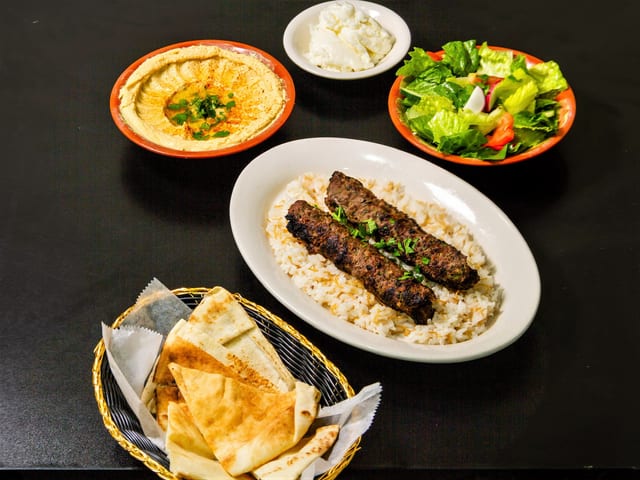 Kafta Kabob (Two Skewers).